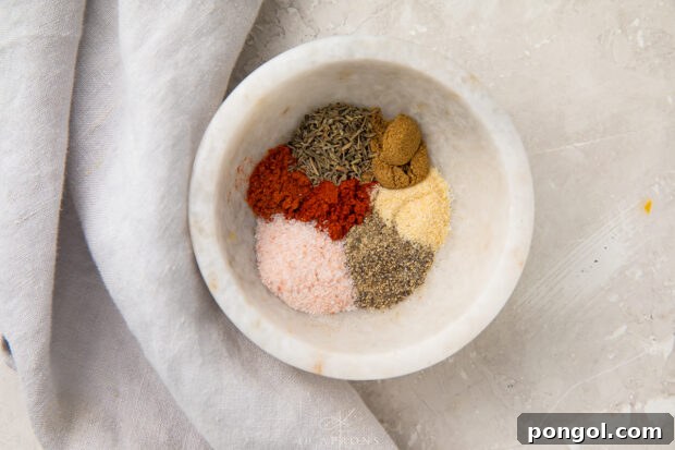 Easy Weeknight Blackened Shrimp 5 Blackened seasoning in bowl