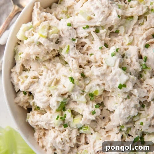 Keto Chicken Salad (Classic Shredded Chicken Salad)