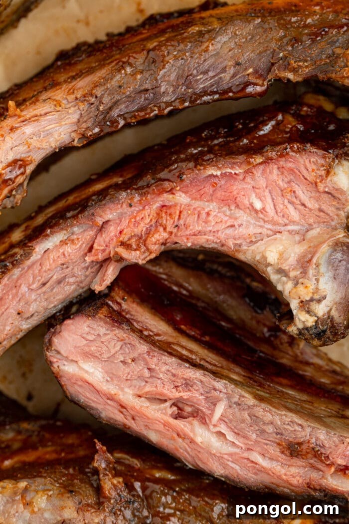 close up image of beef ribs