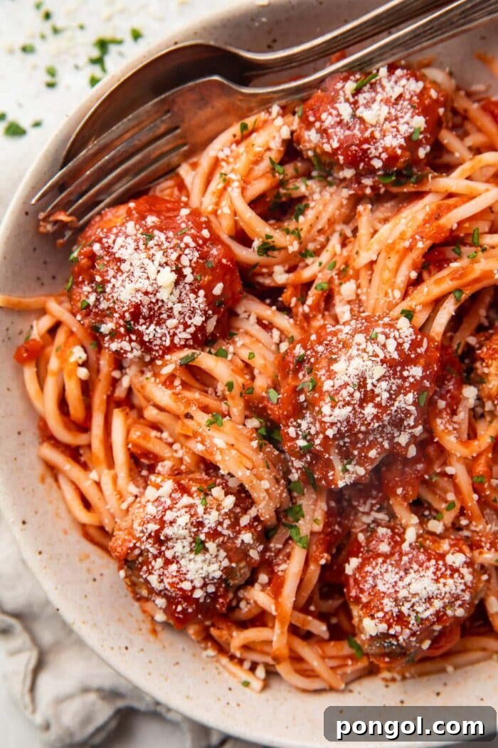 Keto meatballs with keto pasta in a large bowl