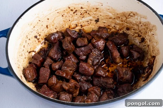 Pork adobo in dutch oven