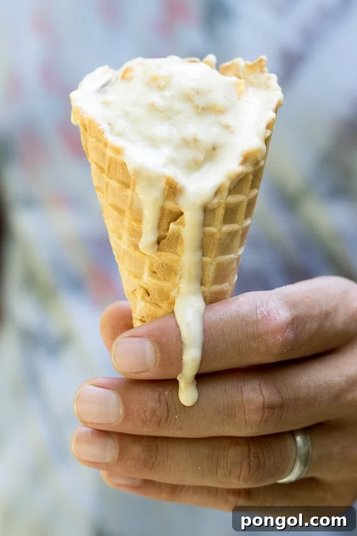Sun-Kissed Vegan Peach Bliss 2 Creamy vegan peach ice cream in a bowl, showing its smooth texture and vibrant peach color, ready to be enjoyed as a refreshing dessert.