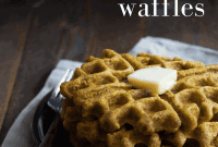 Spiced Vegan Pumpkin Waffles
