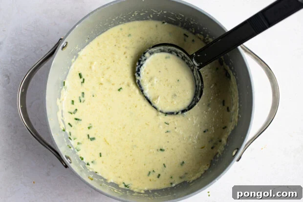 Cream of celery soup in large pot