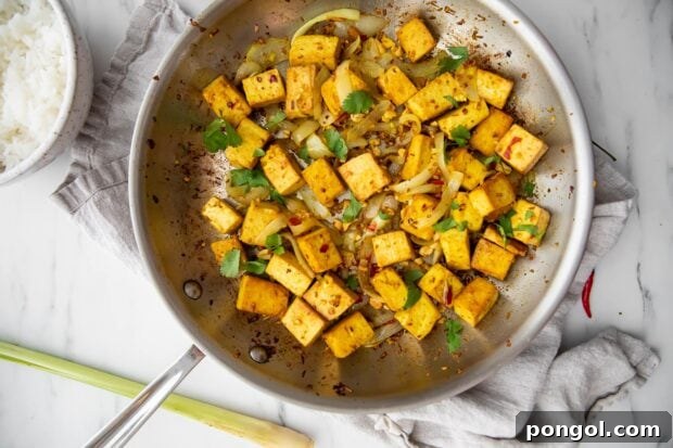 Agave-Sweetened Lemongrass Tofu with Thai Chili Fire 6 Lemongrass tofu in large skillet