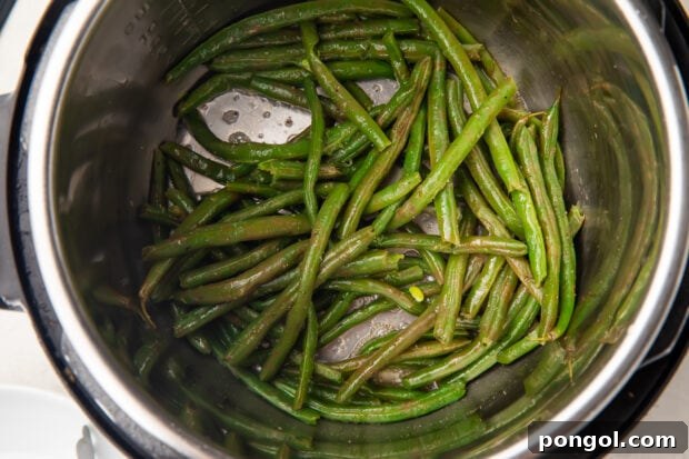 Sautéed green beans in Instant Pot