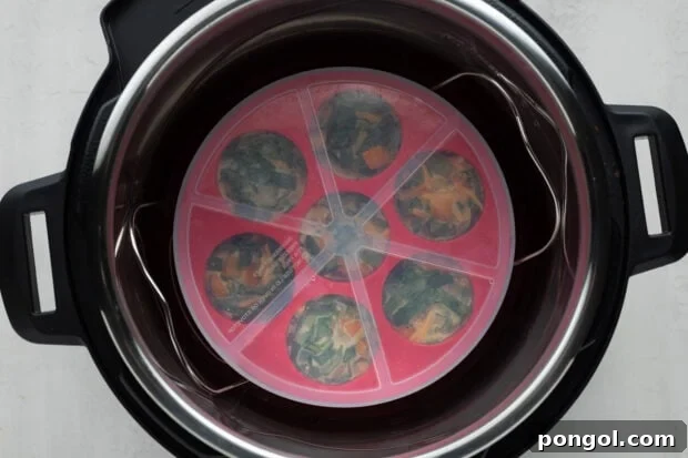 instant pot egg bites step 4