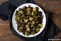 Miso Glazed Crispy Brussels Sprouts