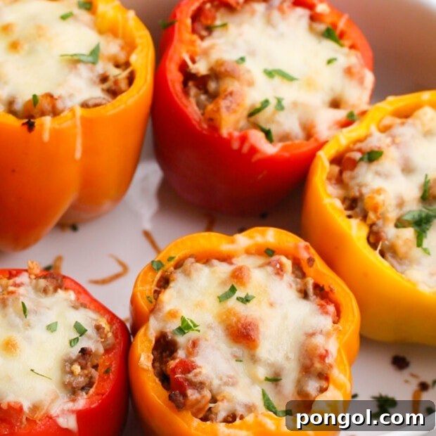 Low Carb Stuffed Peppers 9 keto stuffed peppers step 5