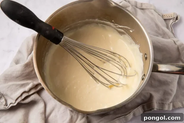 Roux in saucepan