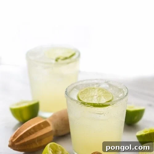Champagne Margarita - the perfect margarita topped with a bit of bubbly. Oh. So. Good. // 40 Aprons