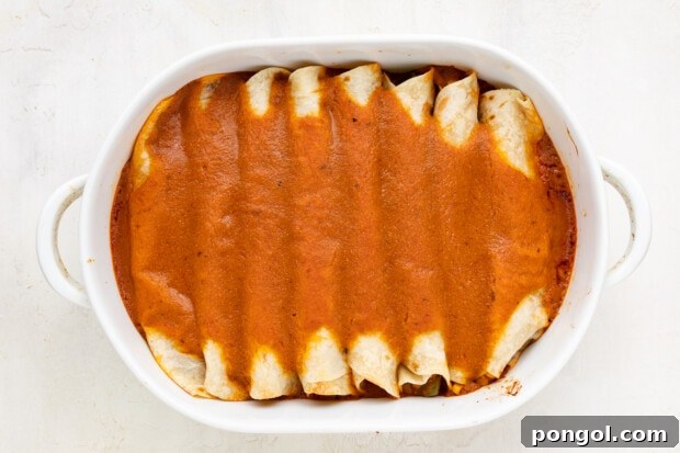 Flavor Packed Vegan Enchiladas 10 vegan enchiladas step 7
