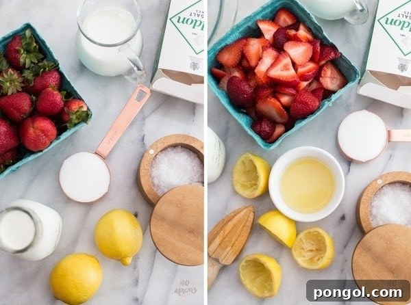 Roasted strawberry and buttermilk ice cream - Jeni's Ice Creams recipe. The perfect strawberry ice cream.