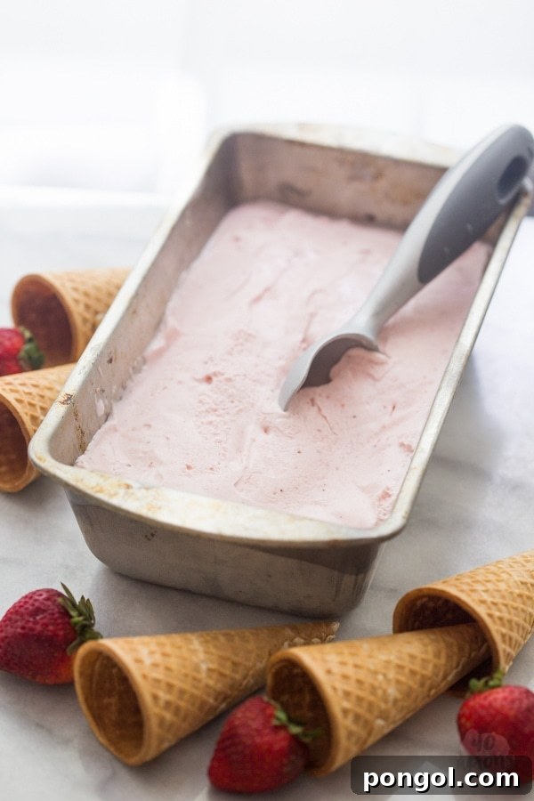 Roasted strawberry and buttermilk ice cream - Jeni's Ice Creams recipe. The perfect strawberry ice cream.