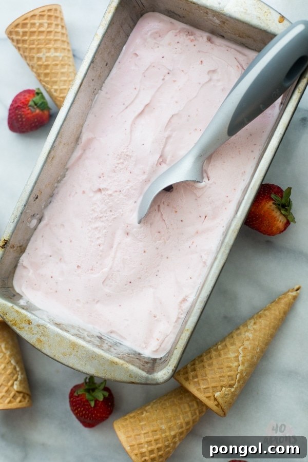 Roasted strawberry and buttermilk ice cream - Jeni's Ice Creams recipe. The perfect strawberry ice cream.