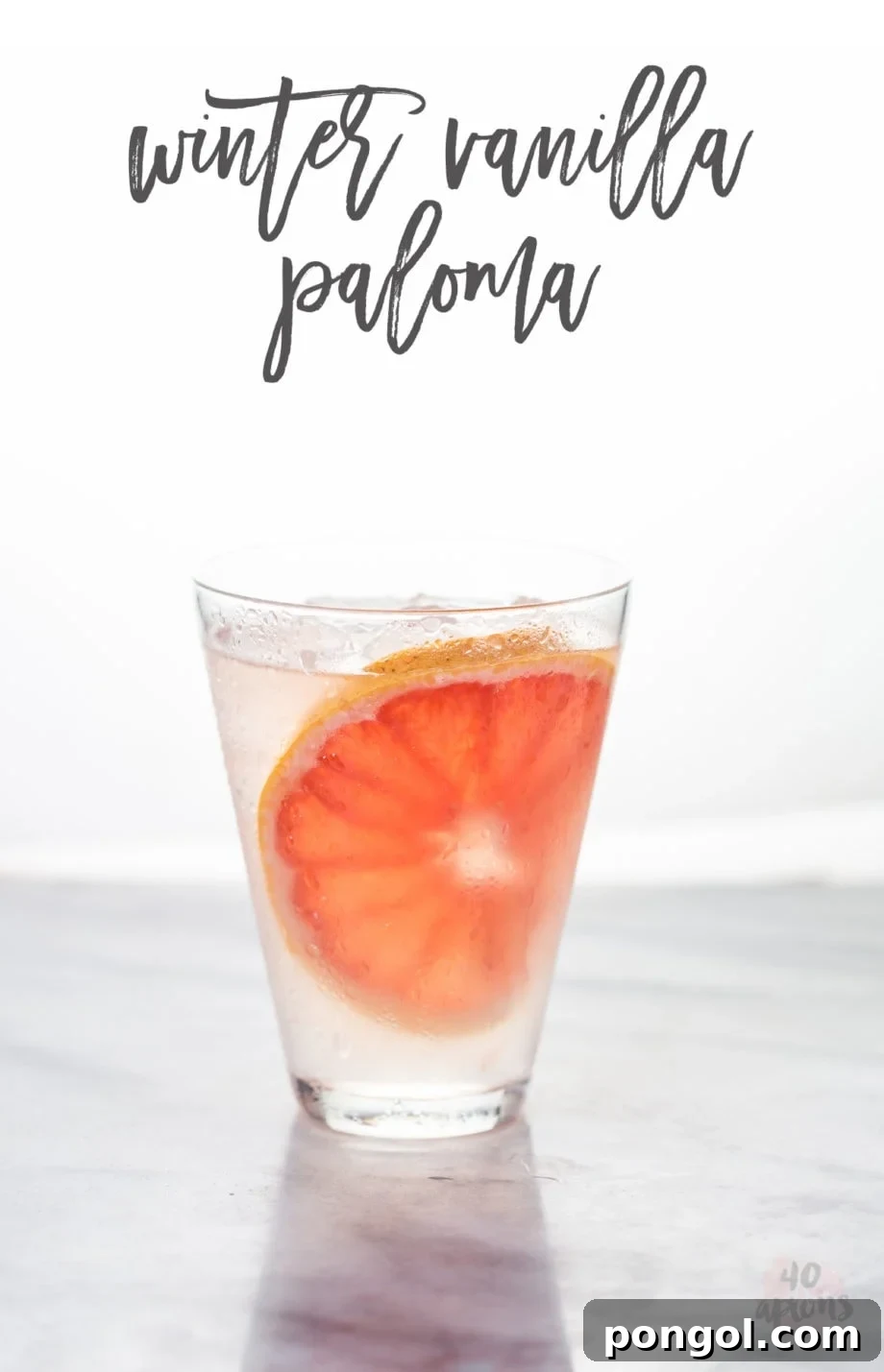 Vanilla Paloma - grapefruit, tequila, Dry Vanilla Soda. Perfectly refreshing and simple with a sweet twist // 40 Aprons