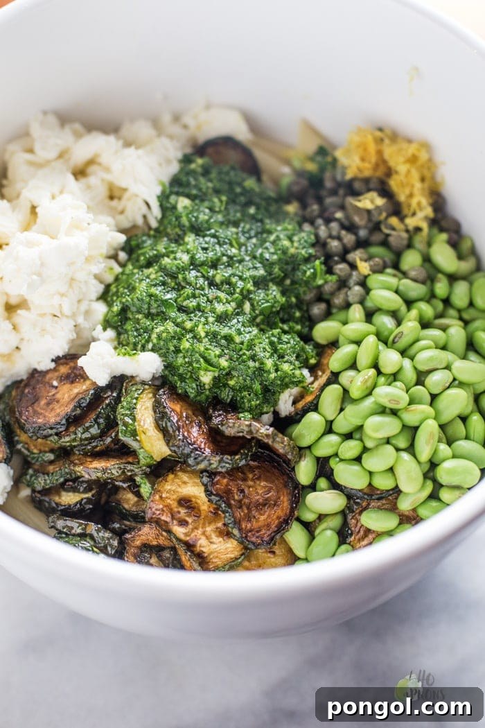 Fried Zucchini Basil Gluten-Free Pasta with Fresh Mozzarella