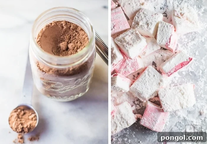 This spiked peppermint hot chocolate gift kit is a perfect easy, cheap gift idea for Christmas. Ideal for teachers, childcare providers, coworkers, family, and friends, they'll love the creamy hot chocolate mix, homemade peppermint marshmallows, and peppermint schnapps for that extra kick!