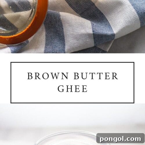 This brown butter ghee recipe is so easy and creates the most amazing flavor. Learning how to make ghee (especially brown butter ghee!) is perfect for the paleo or Whole30 kitchen!