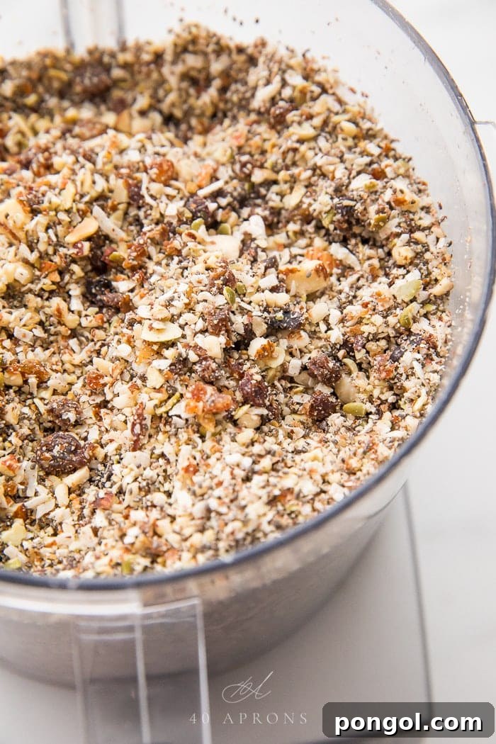 Paleo cereal in a food processor