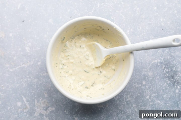 Easy homemade tartar sauce for popcorn shrimp in the air fryer.